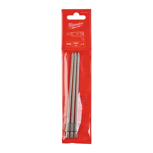 [881416572] Milwaukee bits PH2, til gipsskruemaskine FSG-0X, 3 stk.