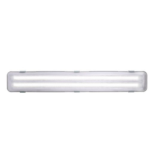 [4246339984] Polyesterarmatur Works LED 2x9W 1400 lumen, grå, L660 mm, IP65