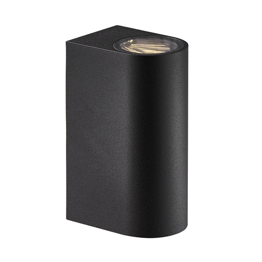 [4243401381] Væglampe Asbol LED 2x5W 3000K, 370 lumen, sort