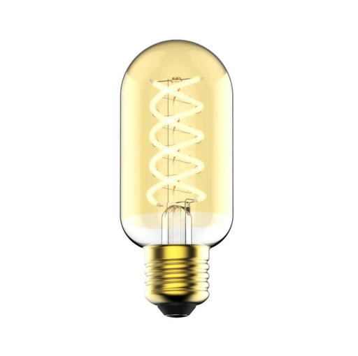 [4257000176] LED-Deko E27 T45 Spiral Tubular 4,5W, dæmpbar, guld