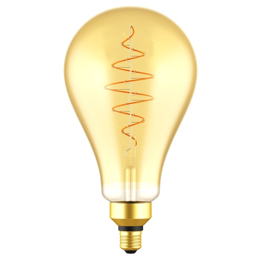 [4257000309] LED-Deko E27 PS160 Giant Spiral standard 8,5W, dæmpbar, guld
