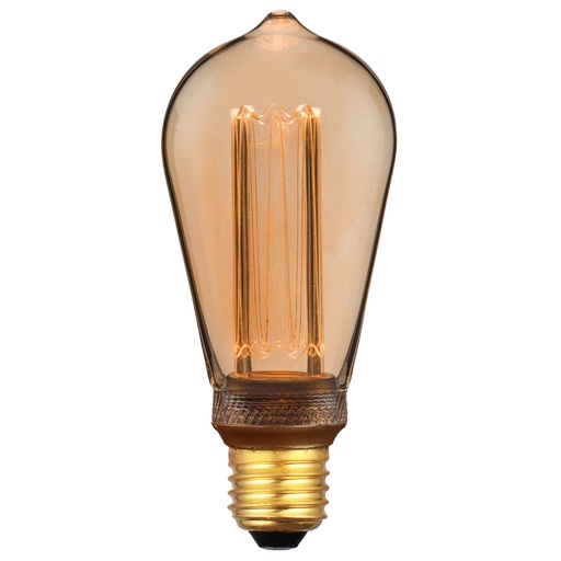 [4257000118] LED-Deko E27 ST64 Retro Edison 3,5W, dæmpbar, guld