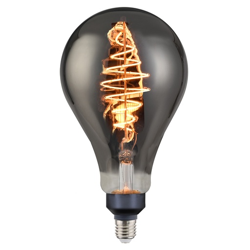 [4257000312] LED-Deko E27 PS160 Gigant Spiral standard 8,5W, dæmpbar, røgfarvet
