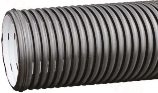 [193002166] Kaczmarek 160/137 x 6000 mm PE SN8 uslidset rør m/mf./gummiring