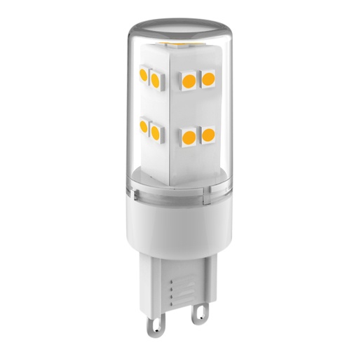[4257481928] LED 3,3W, 3000K, 400 lumen, G9, klar