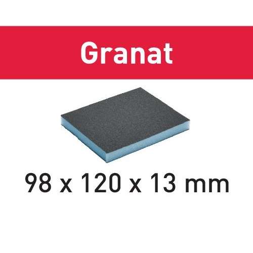 [853053877] Festool slibepude Granat 98x120x13mm Korn 120, 6 stk.