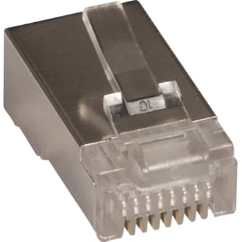 [0986030278] Modular plug RJ45 skærmet til stiv leder, rund kabel