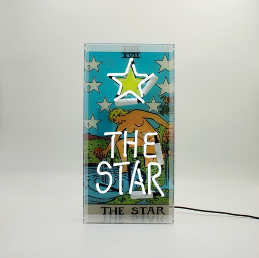 [6644005041] Locomocean acrylic box neon - Tarot "The star"