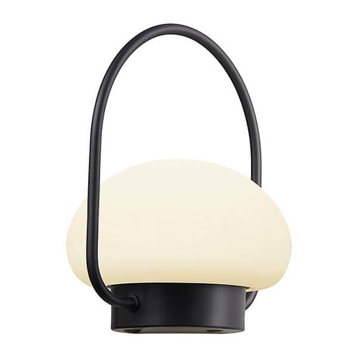 [4244497080] Sponge To Go Lampe, LED 4,8W 300 lumen, 2700K, sort/hvid