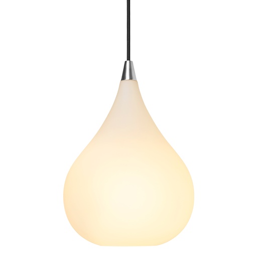 [6241100572] DROPS Pendel Ø23 opal Glas / Alu.