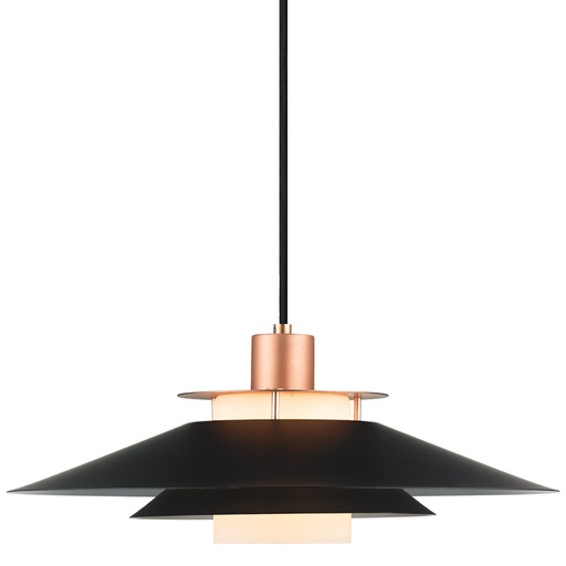 [6241101063] RIVOLI Pendel Ø40 sort-kobber