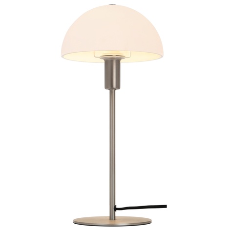 [4244005498] Ellen Bordlampe E14 opal hvid/Børstet Stål