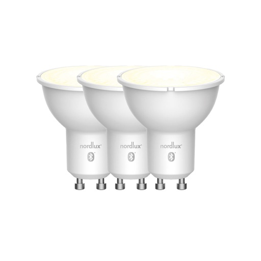 [4257013105] Smart GU10 Smd CCT Glass 20-345 lumen 2200K-6500K 3-pak