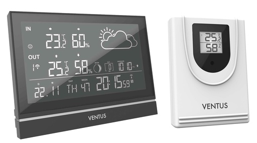 [6299101251] VENTUS Vejrstation med stort display W200