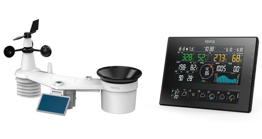 [6299101280] VENTUS Vejrstation med 10 dages vejrudsigt, WIFI