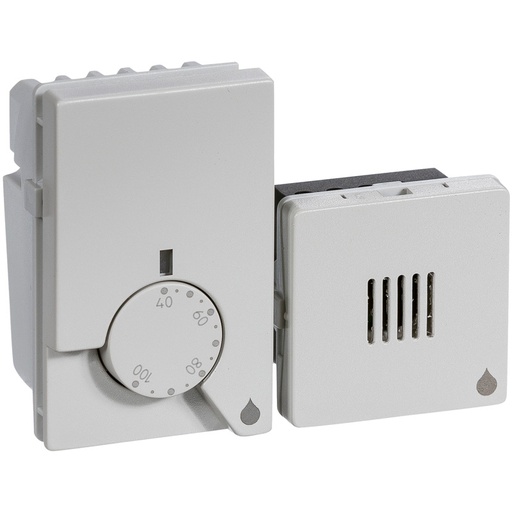 [1024000629] Fuga Hygrostat m/Rumføler Lysgrå