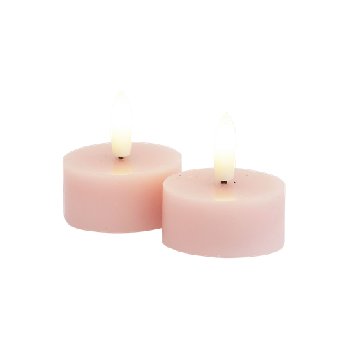 [6648707594] Sille Fyrfadslys 2 stk. sæt, Ø4,5XH2,2cm, Light Pink