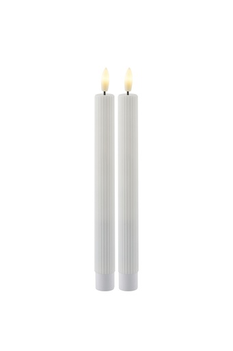 [6648704513] Smilla Genopladelig Krone 2 stk. sæt Ø2x25 cm, hvid
