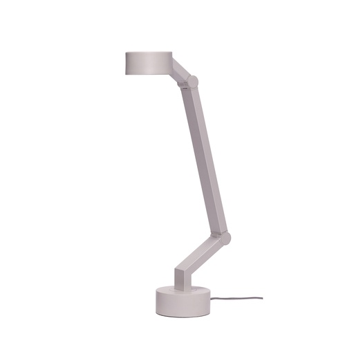 [6644003674] Hübsch Verve LED dæmpbar bordlampe i metal, 59cm høj, lys grå