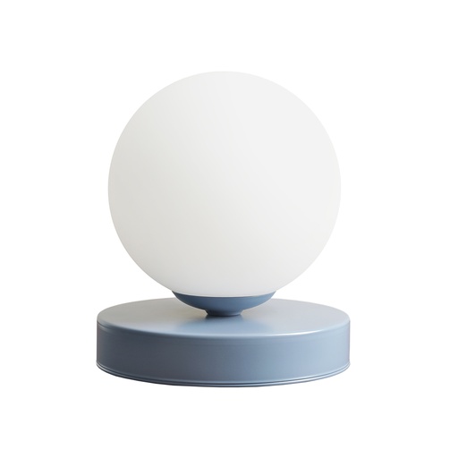 [6644003852] Aldex Ball bordlampe, metal og glas, str. S, støvet blå