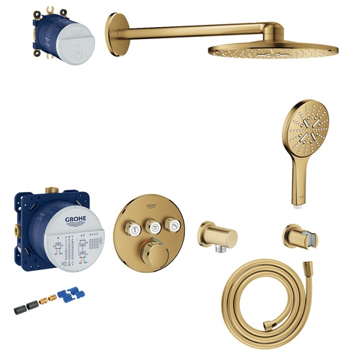 [930228325] Grohe GRT Smartcontrol Sampak Indb.Rund i Børstet Cool Sunrise
