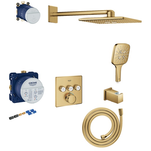 [930228327] Grohe GRT Smartcontrol Sampak Indb.Firk i Børstet Cool Sunrise
