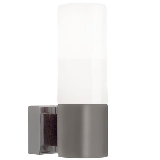 [4243119055] TANGENS ENKELT BADLAMPE E14, BØRSTET STÅL