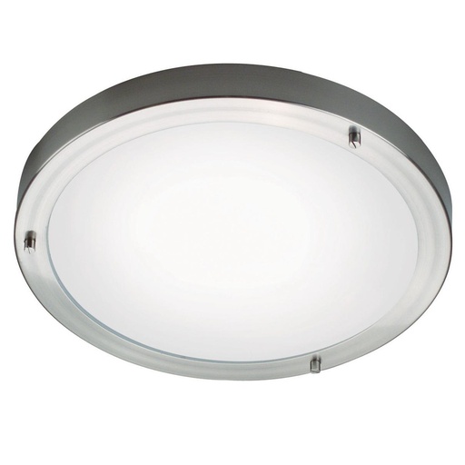 [4242277273] Plafond Ancona Maxi E27 børstet stål