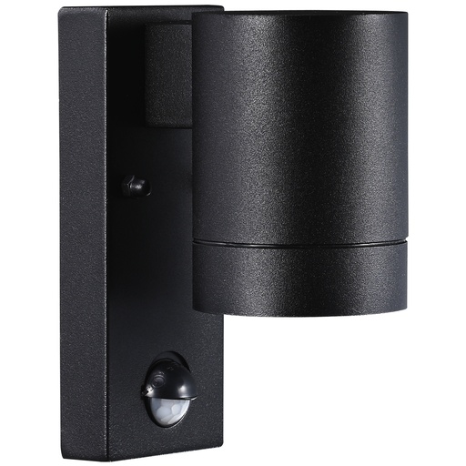 [4243328684] Væglampe Tin Maxi enkelt GU10 med sensor, sort