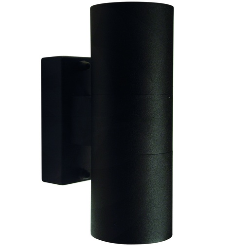 [4243327782] Væglampe Tin dobbelt 230V GU10 sort