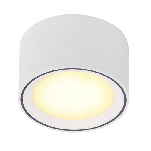 [4242415080] Påbygningsspot Fallon, LED 8,5W 500 lumen, hvid/hvid
