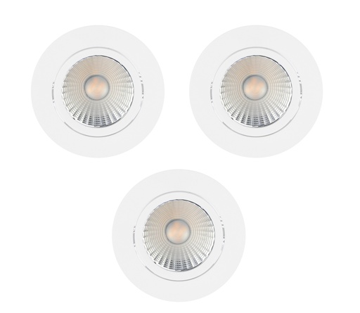 [4242471082] Indbygningsspot Dorado 2700K 3-kit Dim 345 lm, hvid, IP65