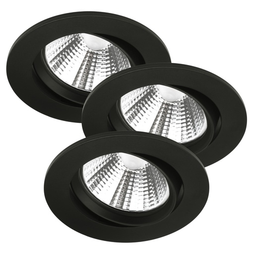 [4242415886] Spot Fremont 3-Kit, LED 5,5W 2700K, 345 lumen, sort