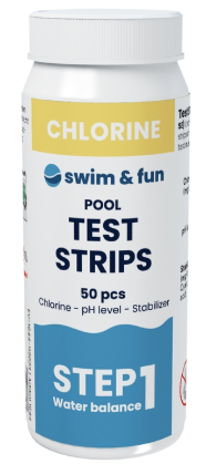 [930237647] Teststrips klor/pH/Stabilisator, 50 stk.