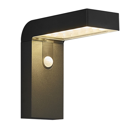 [4243004979] Alya Væglampe Led solar sort