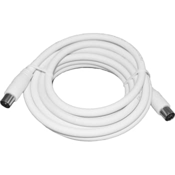 [0987201391] Antennekabel 3 meter med IEC stik hvid