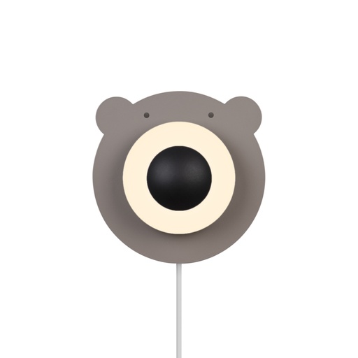 [4243016035] Bruna Bear Væglampe E14, brun