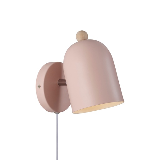 [4243018761] Gaston Væglampe E27 dusty rose