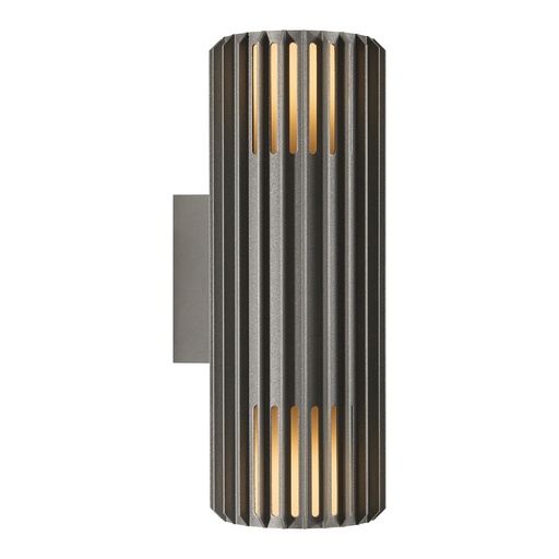 [4243022126] Aludra Double Væglampe E27 Seaside antracit