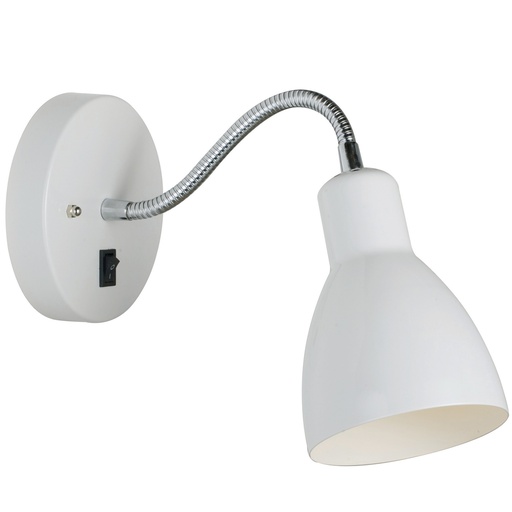 [4243024807] Cyclone væg flex E14 hvid