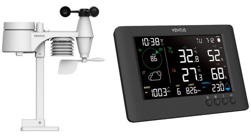 [6299101293] VENTUS Vejrstation med farvedisplay, WIFI