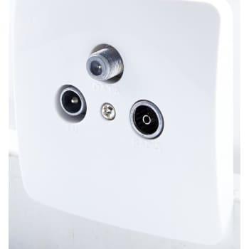 [0987524557] Slutdåse Euro PIO 1-4, 5-65 Data/TV/FM uden ramme hvid