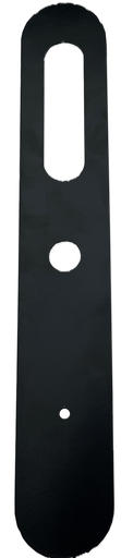 [930227391] Bagplade/dækskilt sæt, Zafe T-Lock Universal Smalprofil i sort