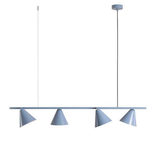 [6641003415] Aldex Form 4 pendel, metal, støvet blå