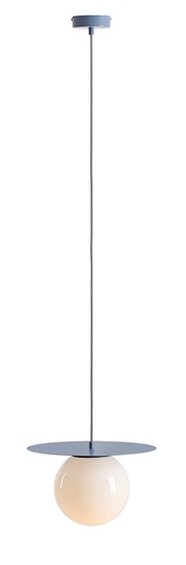 [6641002759] Aldex Loop pendel, metal og glas, str. M, støvet blå