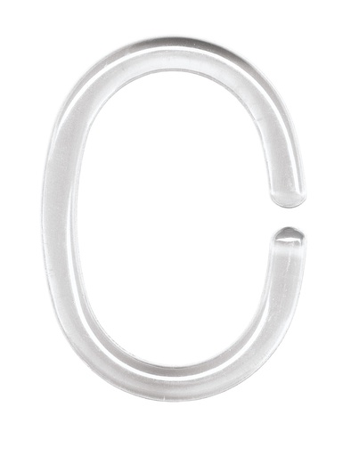 [930215475] KLEINE WOLKE FORHÆNGSRINGE KLAR 12-PACK STYRENE