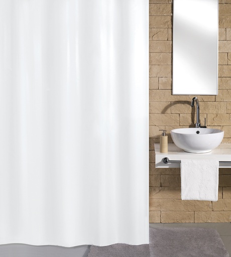 [930215480] KLEINE WOLKE KITO BADEFORHÆNG 180X200 HVID POLYESTER