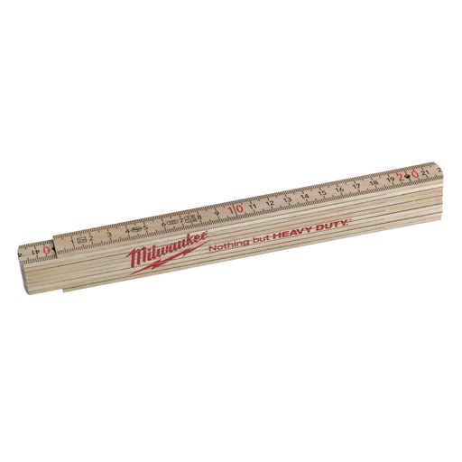 [930128243] Milwaukee tommestok træ, 10 led, 2 m