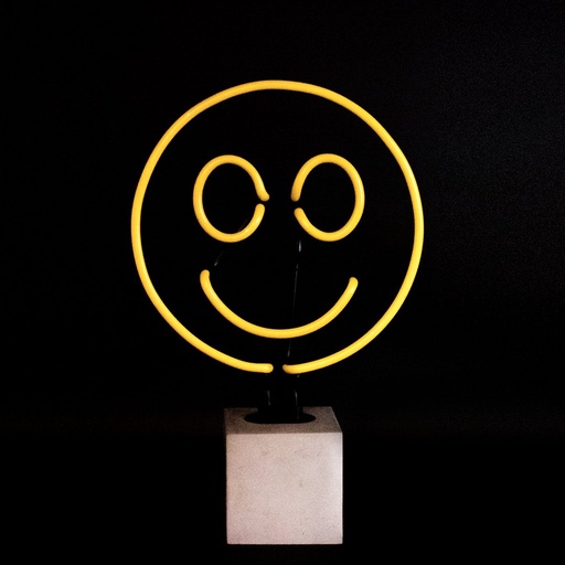[930232525] Locomocean neon (Concrete base) - Smiley