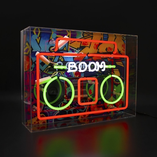 [930232517] Locomocean large acrylic box neon - Boom Box